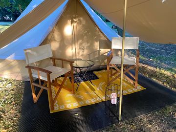 Bell tent in the evening sun (added by manager 14 jul 2022)
