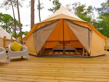 Bell tent interior