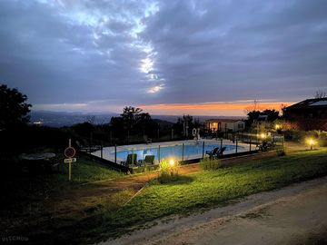 Pool at night