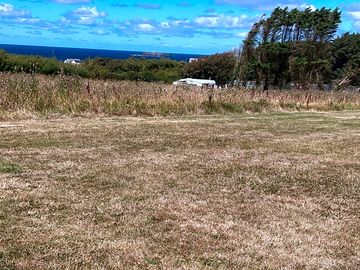 View to the sea from the field