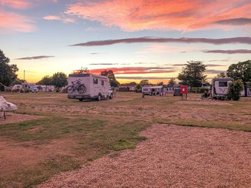 Sunset on site