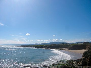 Peizás beach, foz
