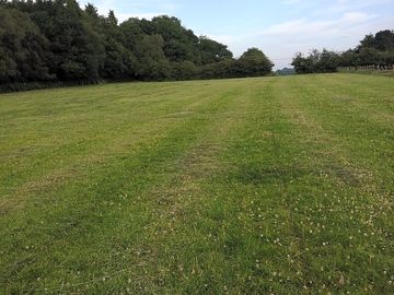 Large grassy pitches in a peaceful setting