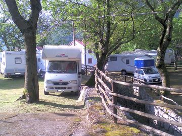 Pitches in sunny and shady spots