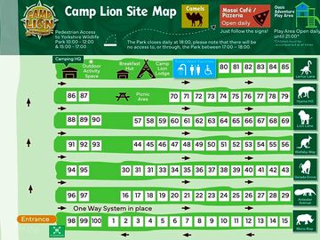 Camp lion site map 2025