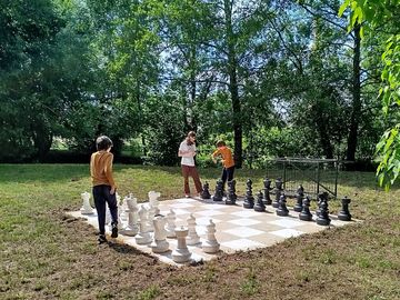 Partie d'échecs géants