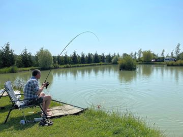 Touring park with free fishing