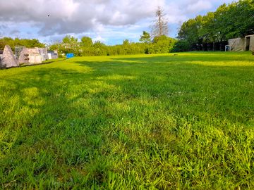 Spacious grass pitches