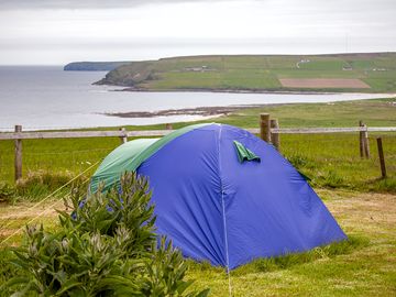 Sea view from the pitches