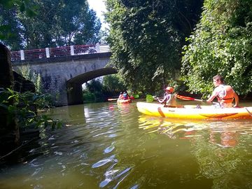 Canoeing in the river