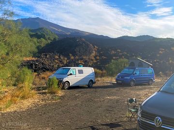 Campervans parked up