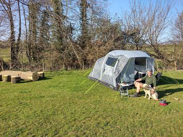 A tent pitch