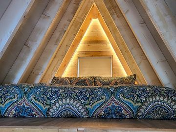 Cosy mezzanine bed