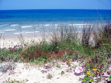 Beautiful natural landscape at peizás sandy beach