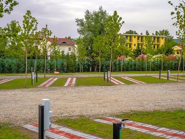 Well-maintained grass pitches