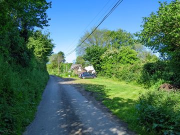 The approach from tinhay village, to tinhay retreats.