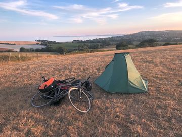 Tent with bikes and great view (added by gina_k339008 11 aug 2022)