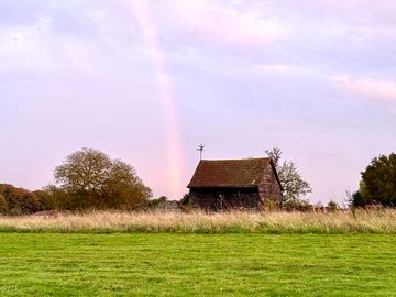 Rainbow over the site
