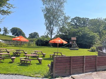 Beer garden and play area