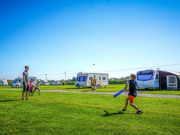 Hardstanding and grass pitches