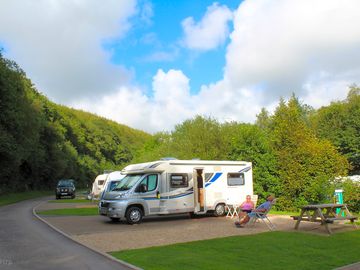 Pitches for motorhomes and caravans