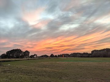 Red sky at night