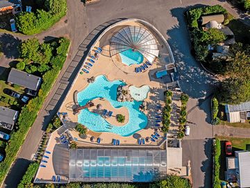 Aerial view of the waterpark