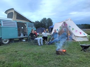Sitting around the firepit