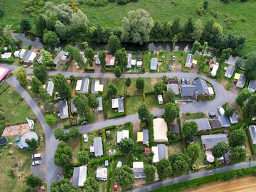 Aerial view of the site