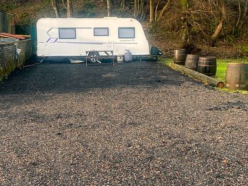 Hardstanding and electric hook-up