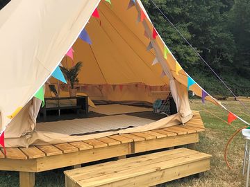 External view of six person bell tent