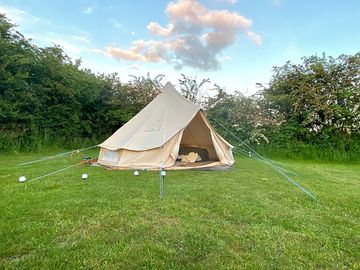 Corner setting, with space for your barbecue