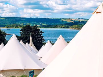 Luxury bell tent's with view of the lake