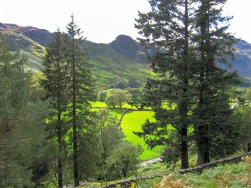 View from caravan site