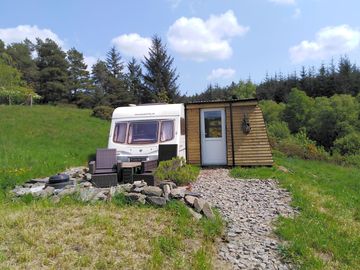 A fully modernised, cozy caravan, with newly added lounge/diner
