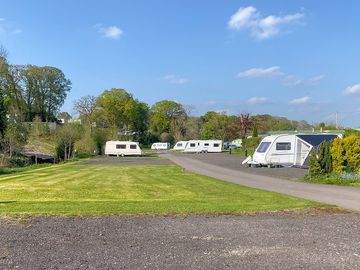 Hardstanding and grass pitches