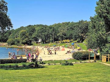 Beach at lake
