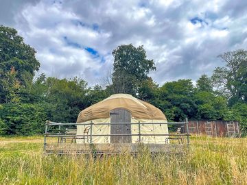 Large yurt exterior (added by manager 28 jul 2023)