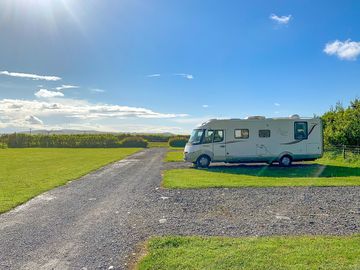 Visitor image of the nicely level pitches with hook-up