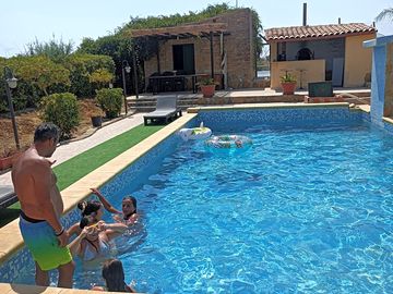 The swimming pool is available for a small fee per person per day
