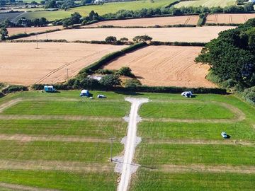 Ariel shot over the site