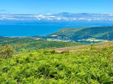 Local walking - view across the porlock vale from dunkery