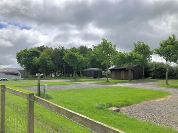 Pitches sheltered by trees