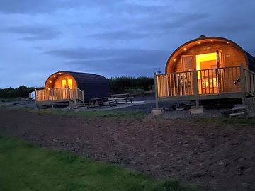 Pods at dusk