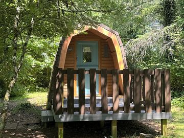 Cabin exterior with decking