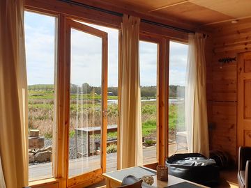 View from floor-to-ceiling windows