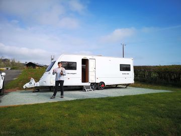 Hardstanding with electric and water