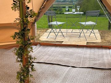 View from bell tent