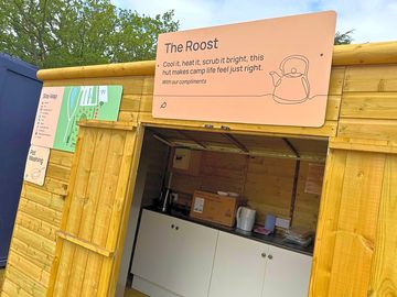 The roost - communal kitchen with fridge, freezer, microwave, kettle and pot washing