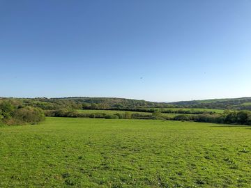 Gently sloping camping field
